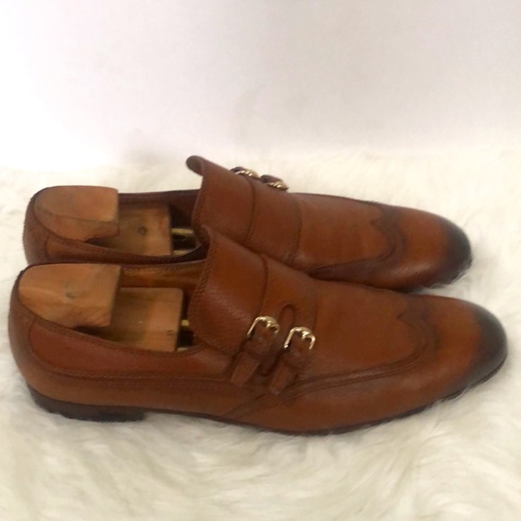 Gucci Men\'s Authentic Brown Loafer Dress Shoes Sz 11.5